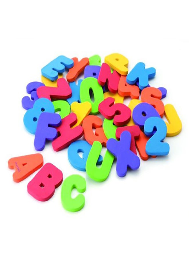 Munchkin - Bath Letters and Numbers Assorted Colors - 72 Count - Image 1