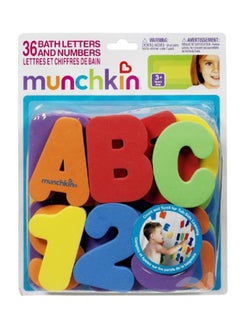 Bath Letters and Numbers Assorted Colors - 72 Count
