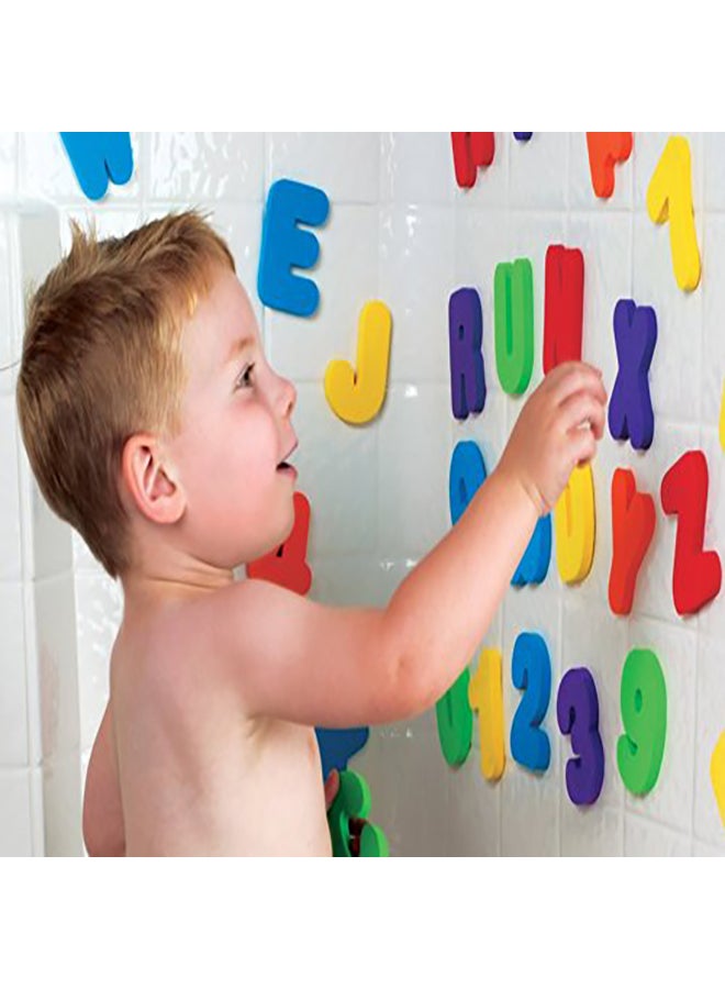 Munchkin - Bath Letters and Numbers Assorted Colors - 72 Count - Image 1