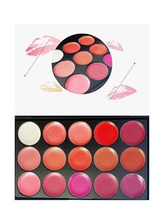 PhantomSky 15 Color Cream Lip Gloss Makeup Palette Multicolour  - Image 2