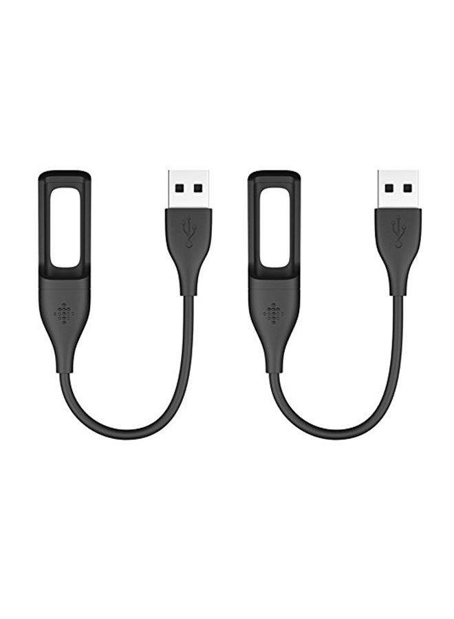 EveShine 2-Piece Fitbit Flex Charger Replacement USB Charger Cable 0.76x30.48x8.89inch  - Image 1