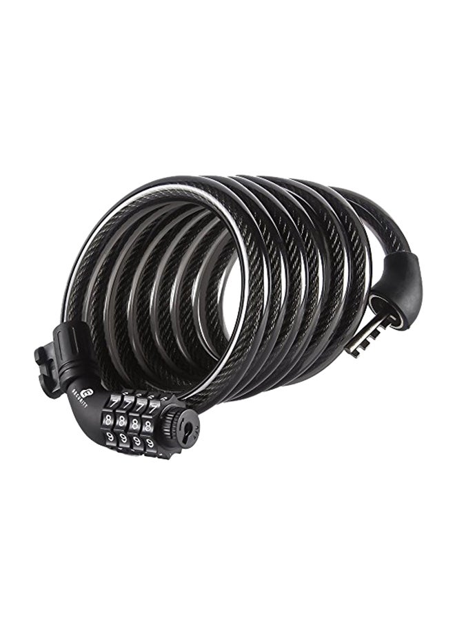 ETRONIC M7 Self Coiling Resettable Combination Lock Bike Cable Lock 5.08x14.73inch - Image 1