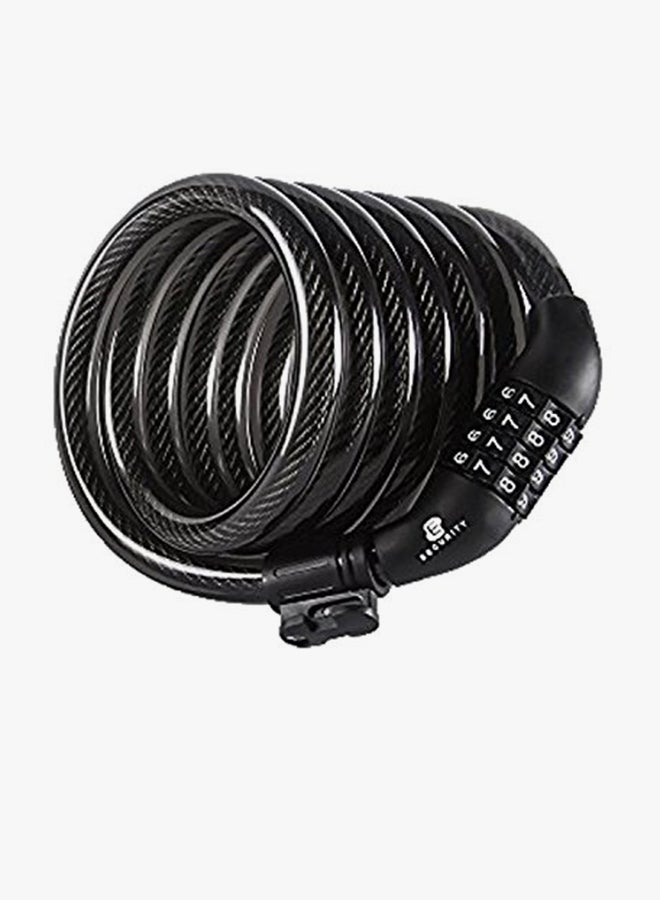 ETRONIC M7 Self Coiling Resettable Combination Lock Bike Cable Lock 5.08x14.73inch - Image 2
