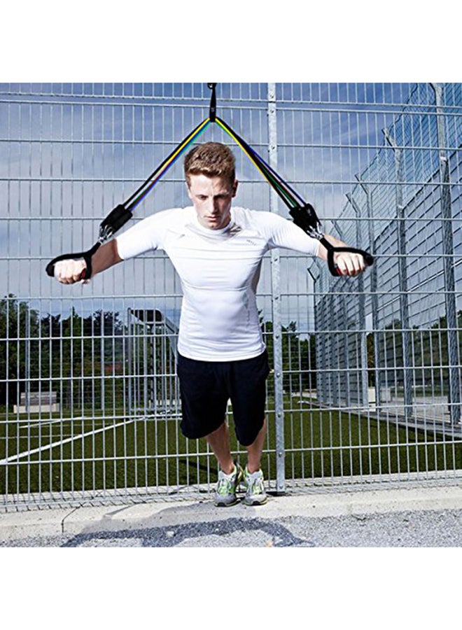 Resistance Band Set - Include 5 Stackable Exercise Bands 13.46inch