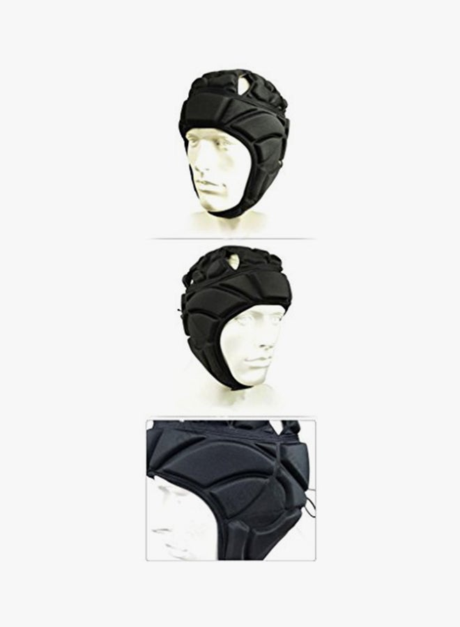 COOLOMG Men's Sport Goalkeeper Adjustable Soccer Goalie Helmet Head Protector Support 8.13x23.37inch - Image 3