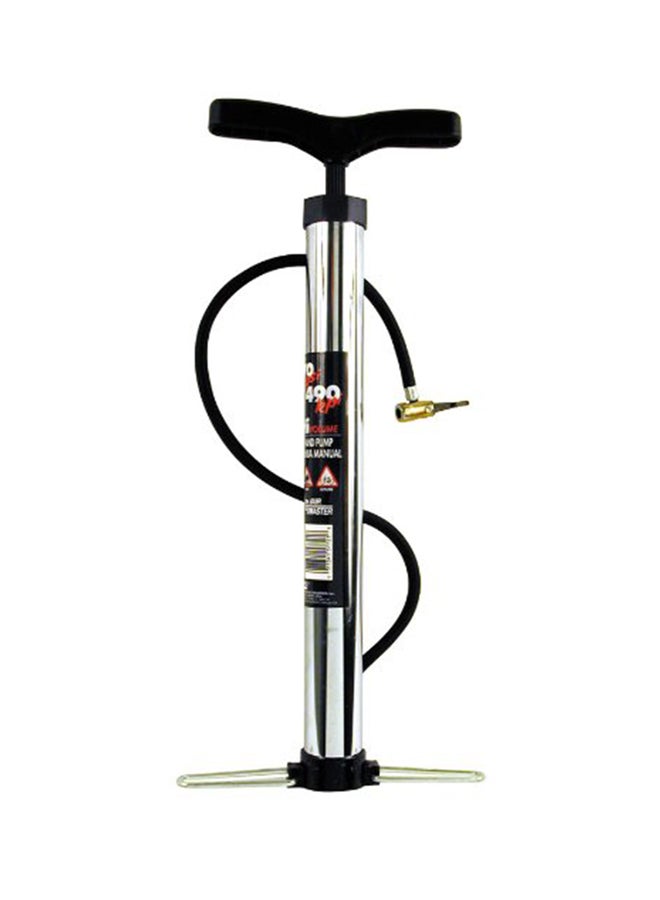 Custom Accessories Chrome 100 PSI Hand Pump 53.34x23.37x22.86inch