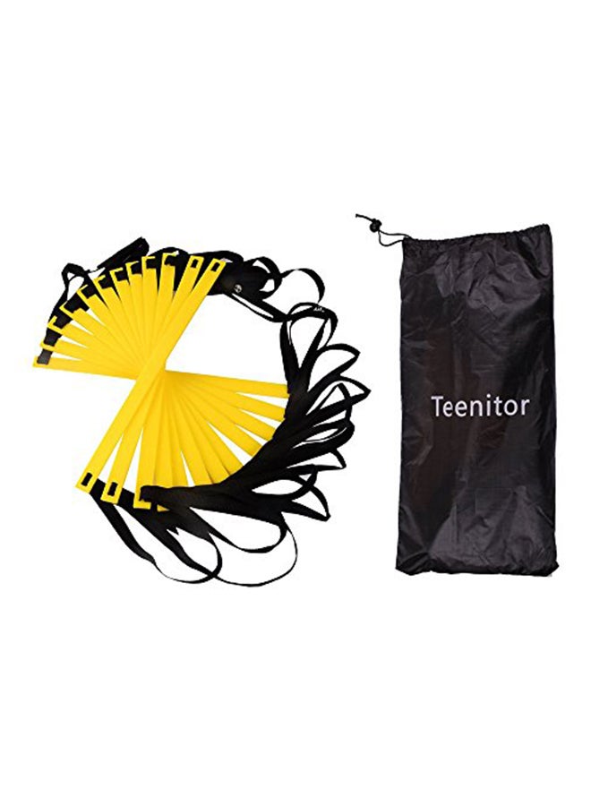 تينيتور سلم للتدريب على الحركة السريعة مكون من 12 درجة لكرة القدم 2.99999999694X16.99999998266X3.99999999592بوصة - Image 5