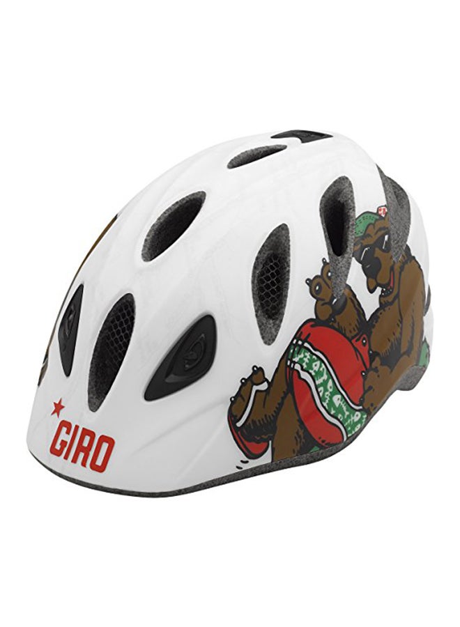 GIRO - Youth Rascal Matte White CA Bear 17.78x22.86inch - Image 1