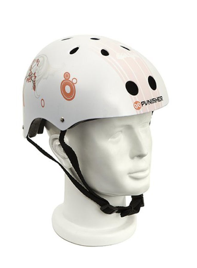 Punisher Skateboards - Cherry Blossom Multi-Sport Pink Skateboard Helmet 22.23x38.1x15.24inch - Image 1