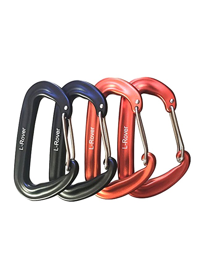 L-Rover 4-Piece Aluminum Wire Gate Carabiners 2 19.05inch - Image 1
