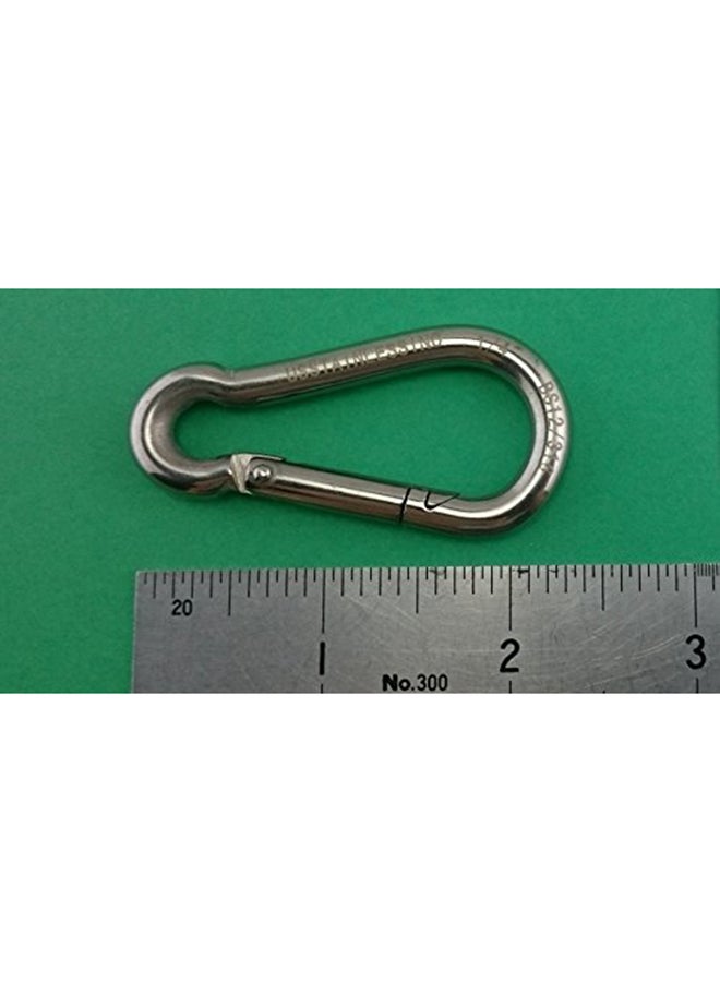 US إستانلس 4 قطع حلقة إقفال من الستانلس ستيل 316 بخطاف زنبركي مع فتحة صغيرة 45.72بوصة - Image 2