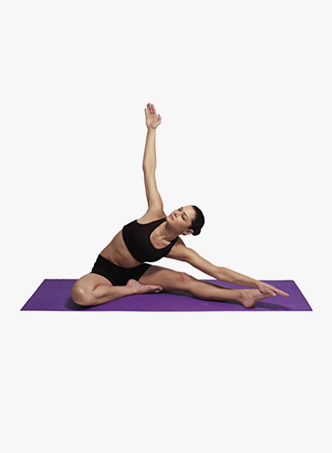 فاليو بساط خفيف الوزن لليوغا والبيلاتيس لون أرجواني 24X4.25X4.25بوصة - Image 2