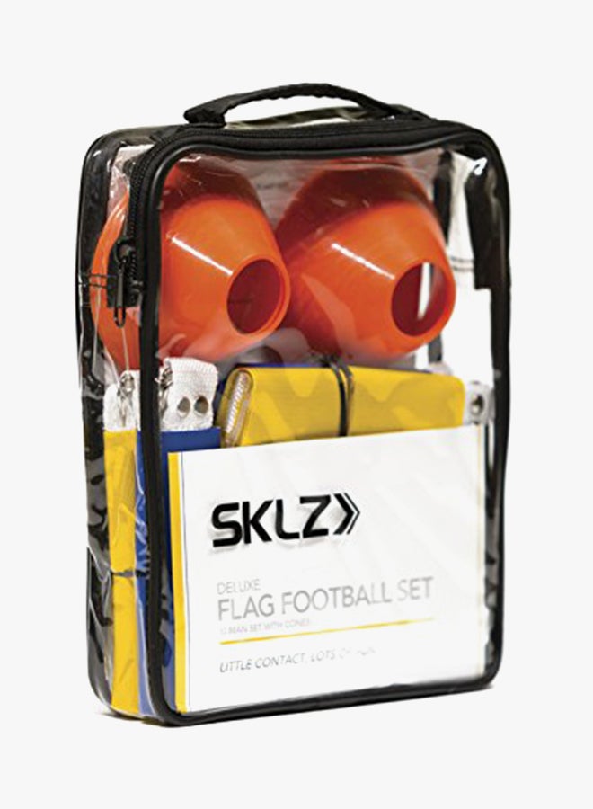 10-Man Flag Football Deluxe Set With Flags And Cones 2X10X7inch