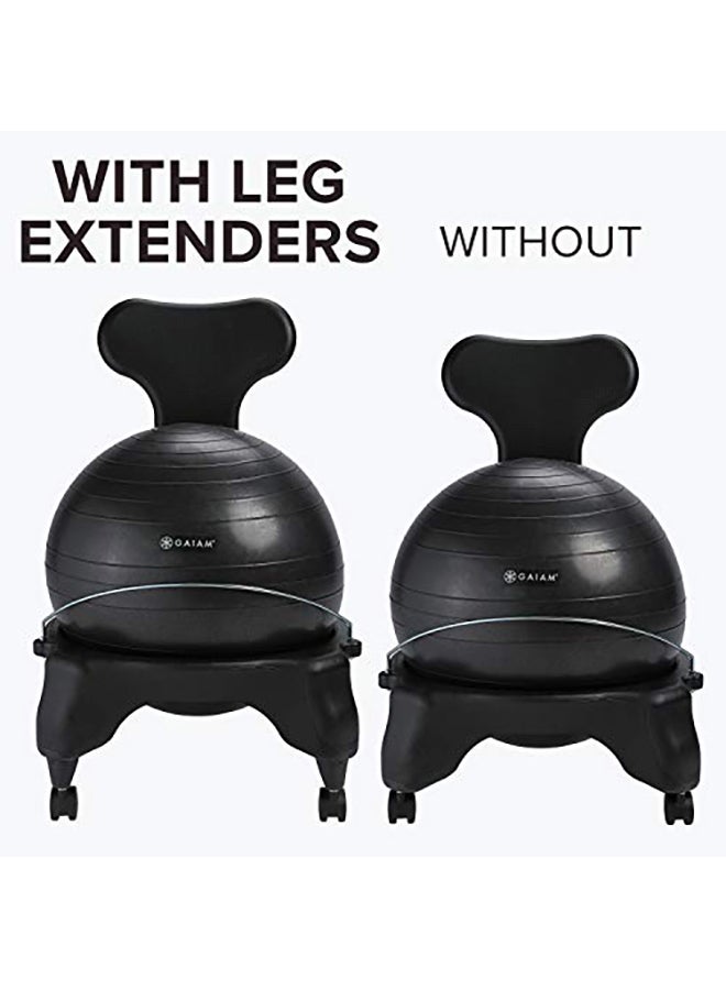 Gaiam Classic Balance Ball Chair Leg Extenders 1.3X4.3X4.2inch - Image 2