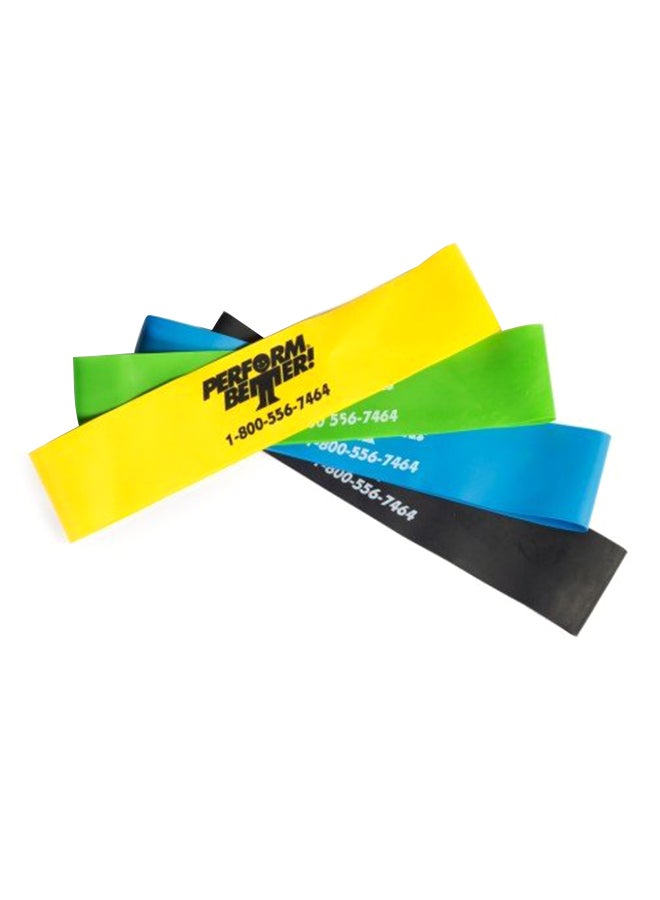Perform Better 4-Piece Exercise Mini Band 0.7X9.2X2inch - Image 1