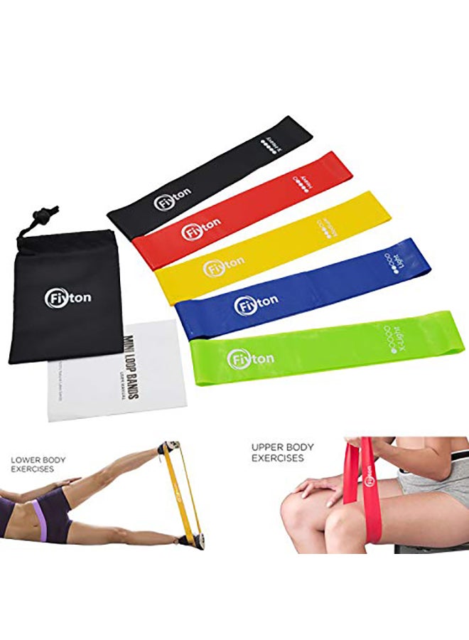 Fiyton - 5-Piece Resistance Mini Loop Exercise Bands 0.98X7.87X5.51inch - Image 1