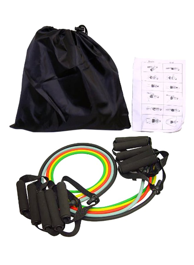 5-Piece Premium Latex Resistance Exercise Bands 4.02X12.01X5.98inch
