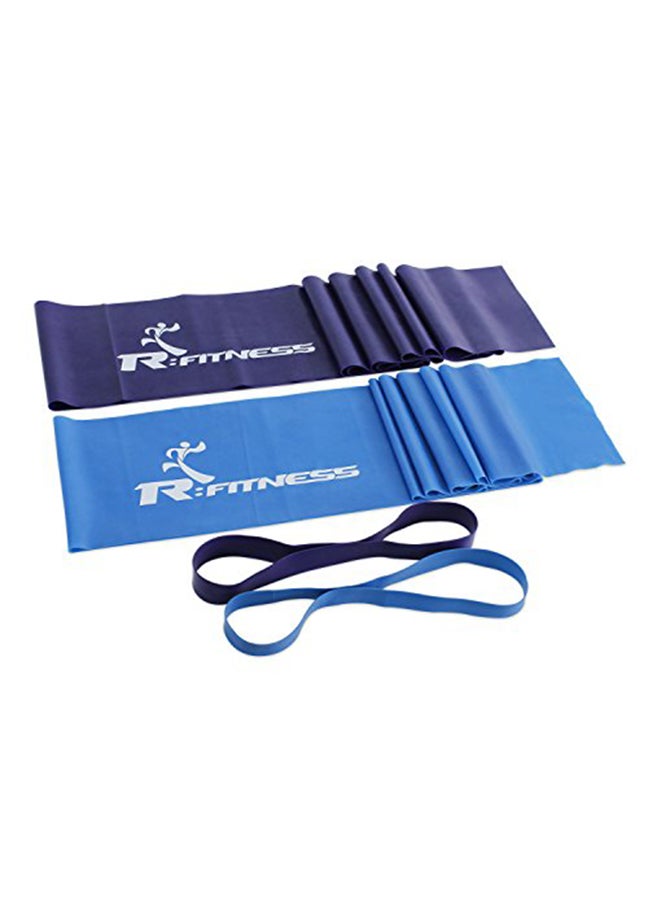 4-Piece Professional Training Resistance Band 0.8X5.8X8.25inch
