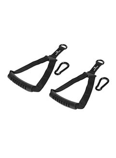 Bionic Body 2-Piece Single-Grip Handles With Carabiner Clips 2X9X6inch  - Image 1