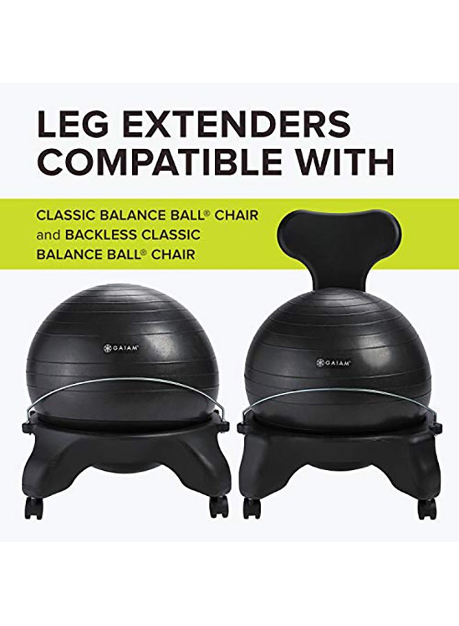 Gaiam Classic Balance Ball Chair Leg Extenders 1.3X4.3X4.2inch - Image 3