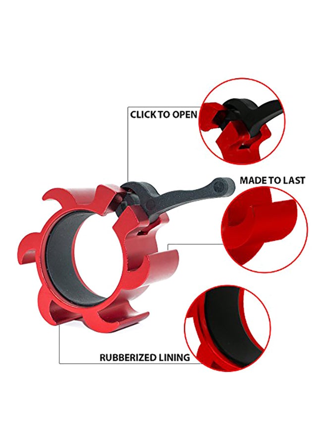 iheartsynergee Rogue Red Aluminium Barbell Collars 2.1X4.3X7.2inch  - Image 3