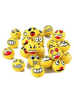 Liberty imports Liberty Imports Set of 24 Face Emoji Stress Balls Bulk - Soft Foam Stress Ball Squeeze Toys for Kids (3 inches)  - Image 2