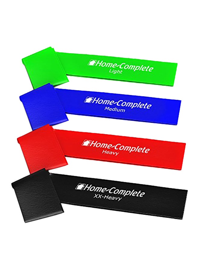 Home-Complete 4 Resistance Exercise Loop Bands 1.968503935X3.543307083X0.393700787inch - Image 1