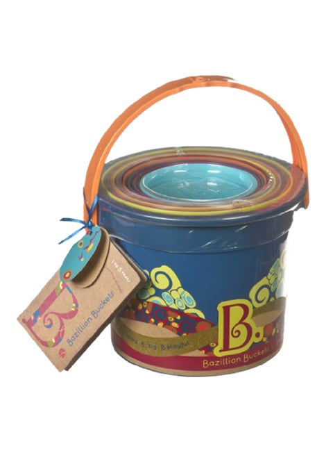 B. toys by Battat-Bazillion Buckets Nesting Cups-10 Colorful Stacking Cups for Kids 18m +, Multicolor
