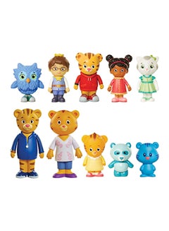 Daniel Tiger's Neighborhood 10-Piece Friends And Family Figure Set  - Image 1