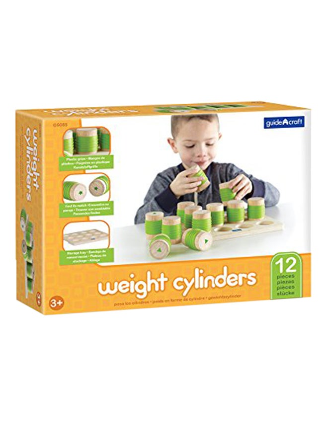 Guidecraft Weight Cylinders Toy - Kids Early Learning And Development Toy - Image 1