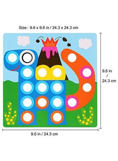 AMOSTING Mosaic Pegboard Early Learning Educational Toys  - Image 2