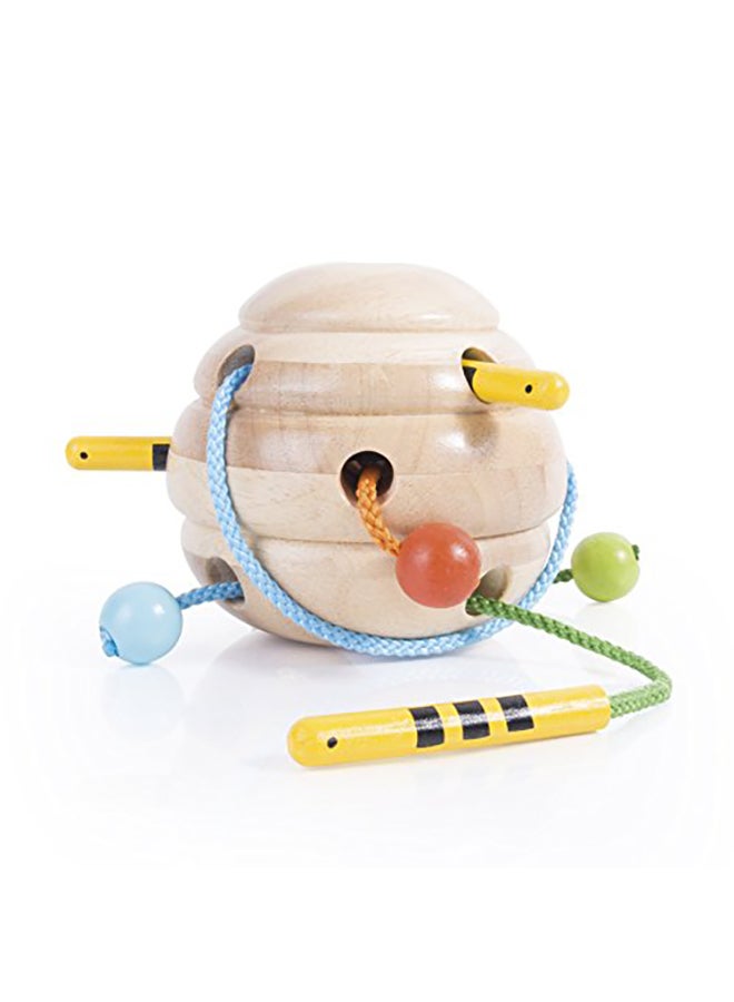 Guidecraft Beehive Lacing, Manipulative Preschool Toy For Kids - Image 2