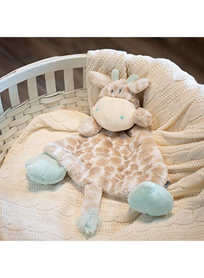 DEMDACO - Blankie Rattle Plush Toy Colby Giraffe - Image 1