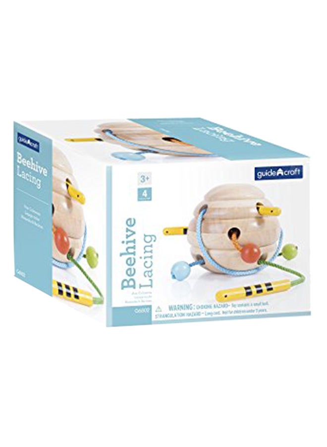 Guidecraft Beehive Lacing, Manipulative Preschool Toy For Kids - Image 1