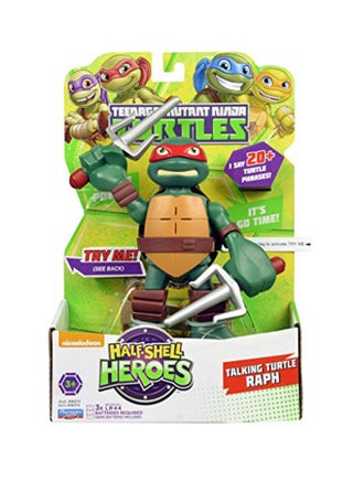 Pre-Cool Half Shell Heroes 6 Inch Raphael Talking Turtles Figure - v1551358225/N21543575A_1