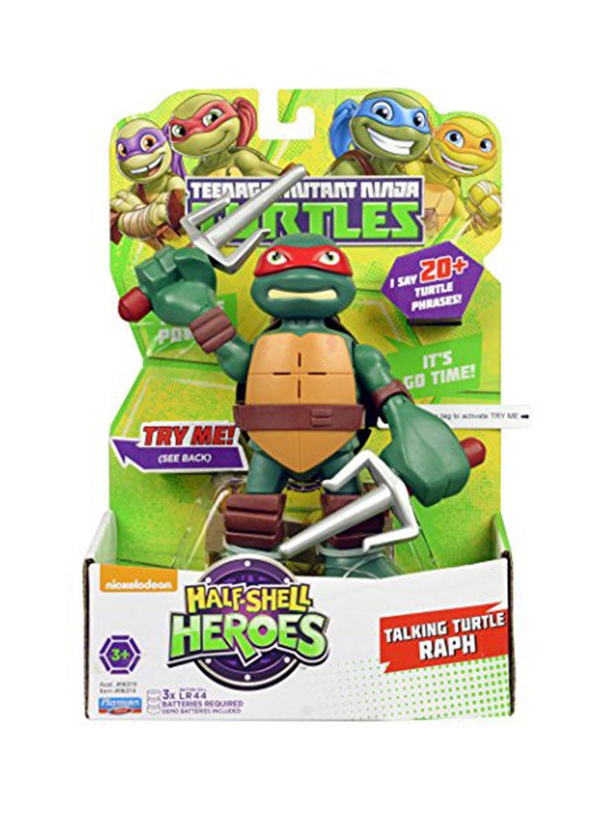 Pre-Cool Half Shell Heroes 6 Inch Raphael Talking Turtles Figure