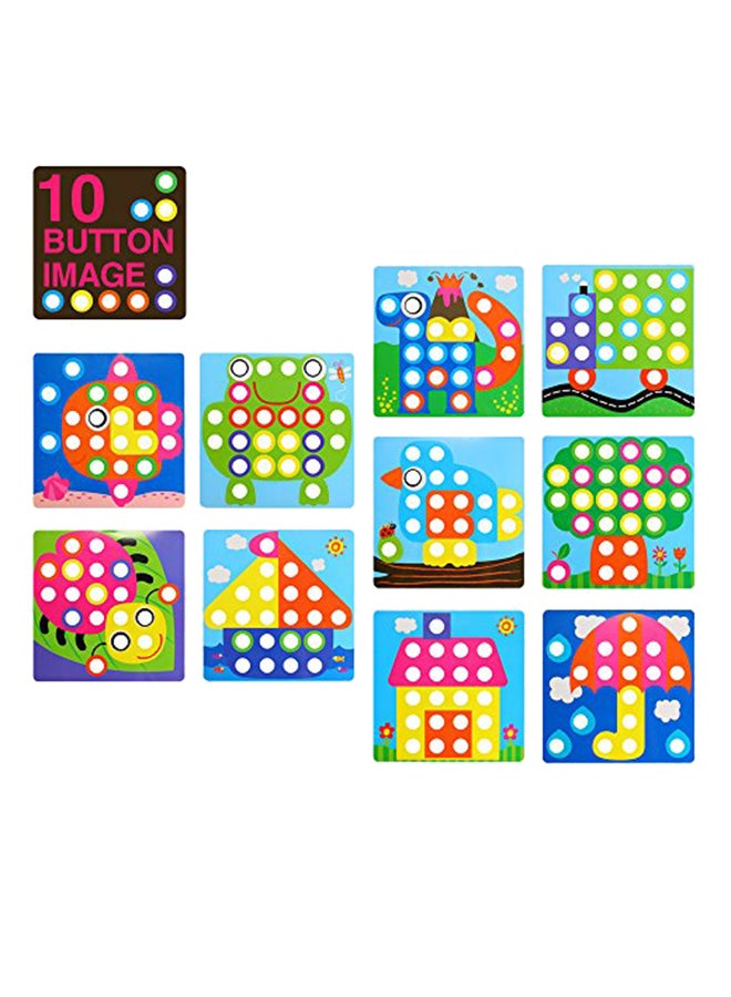 Geekper Button Art Matching Mosaic Pegboard Set - Image 1