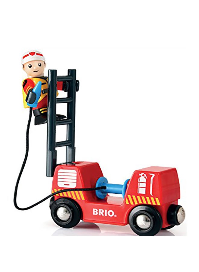 Brio BRIO 33815 Rescue Firefighter Set | 18 Piece Train Toy with a Fire Truck, Accessories and Wooden Tracks for Ages 3 and Up  - Image 3