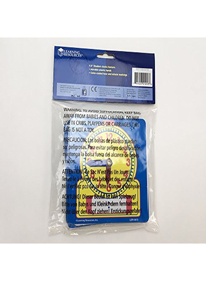 Learning Resources 10-Piece Learning Resources Write And Wipe Student Clock Set LER0572 - Image 2