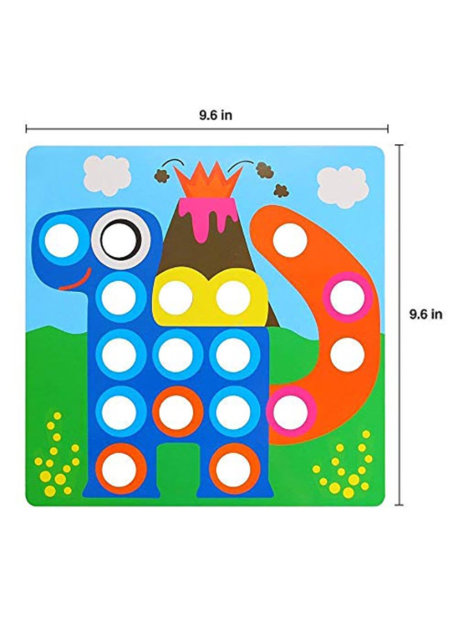 Geekper Button Art Matching Mosaic Pegboard Set - Image 2