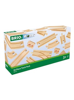 Brio BRIO 33772 Special Track Pack | 50 Pieces of Wooden Tracks and Train Accessories for Kids Age 3 and Up  - Image 1