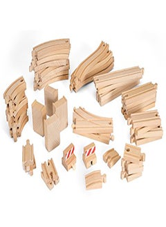 Brio BRIO 33772 Special Track Pack | 50 Pieces of Wooden Tracks and Train Accessories for Kids Age 3 and Up  - Image 2