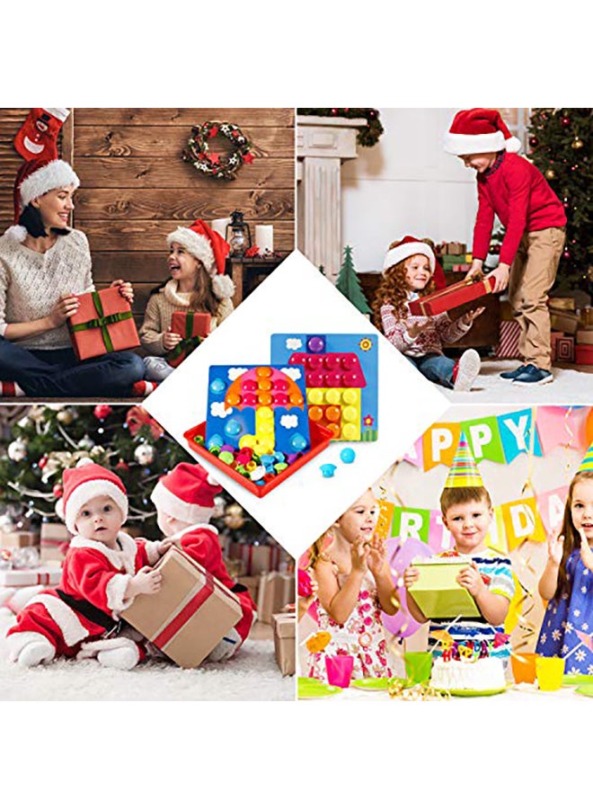 Geekper Button Art Matching Mosaic Pegboard Set - Image 3