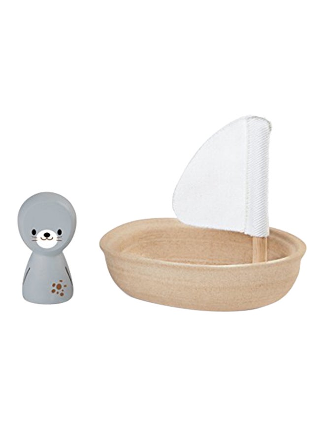 PlanToys Sailing Boat - Seal  - Image 1