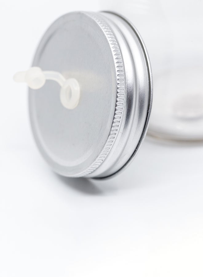 LOUD UNIVERSE - Glass What You Are Looking For Outside Find Inside Inspiration Mason Jar With Straws Quote Mason Jar With Straw Clear - Image 1