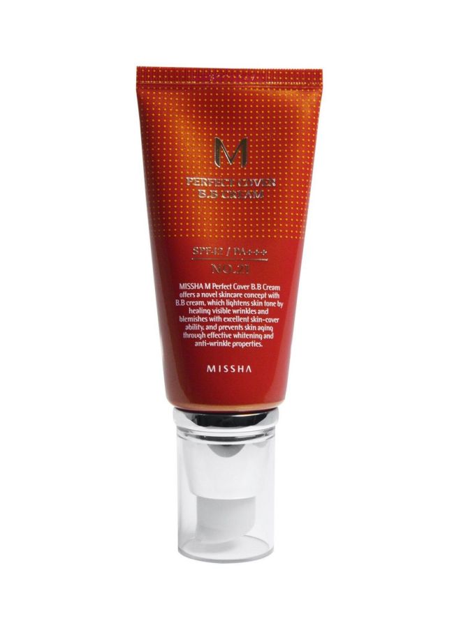 Missha M Perfect Cover BB Cream SPF 12 21 Light Beige