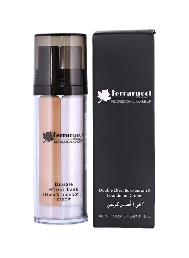 Ferrarucci Double Effect Base Serum And Foundation Cream FDF01 White And Beige  - Image 2