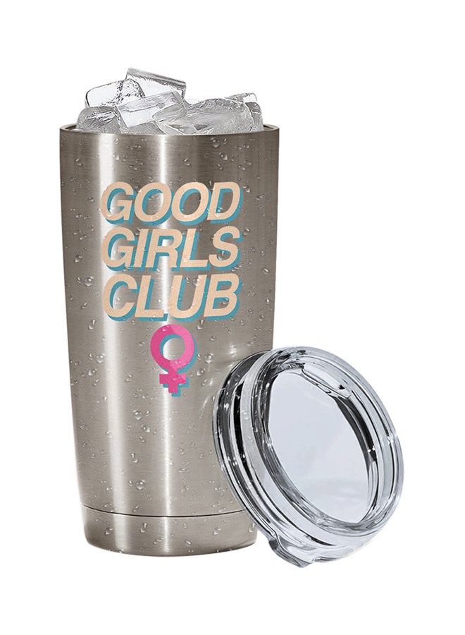 LOUD UNIVERSE Stainless Steel Good Girls Club Women Sigh Girly Tumbler Silver 15cm  - Image 2