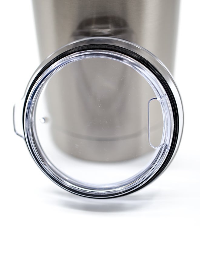 لاود يونيفيرس كوب من الستانلس ستيل مطبوع عليه عبارة محفزة "Comeback Is Always Stronger Than A Setback" فضي 15سم - Image 5