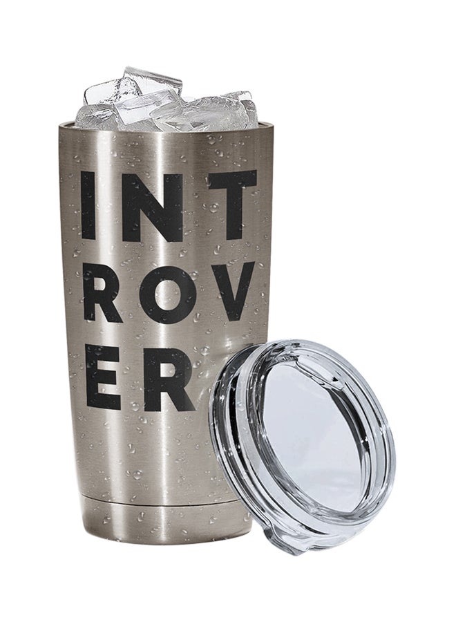 LOUD UNIVERSE Stainless Steel Introvert Tumbler Silver 15cm  - Image 2